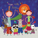 Mille bisous color&eacute;s pour un joyeux bonjour